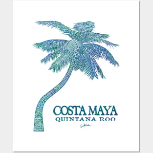 Costa Maya, Mexico, Palm Tree Posters and Art